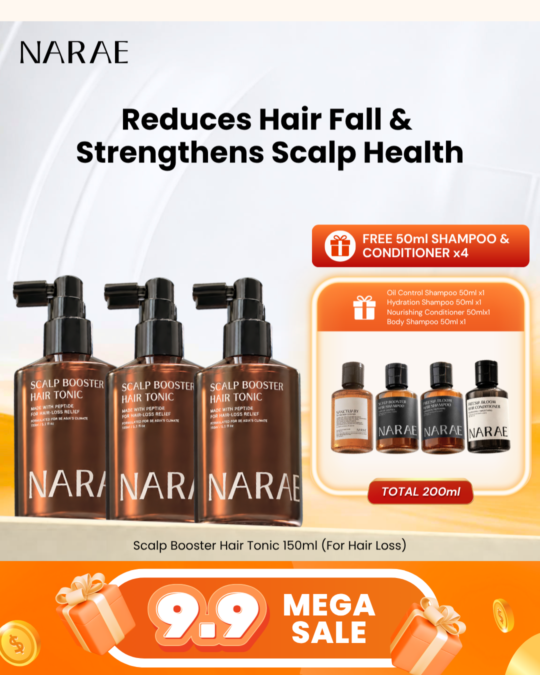 [9.9 DEALS] Scalp Booster Hair Tonic x3